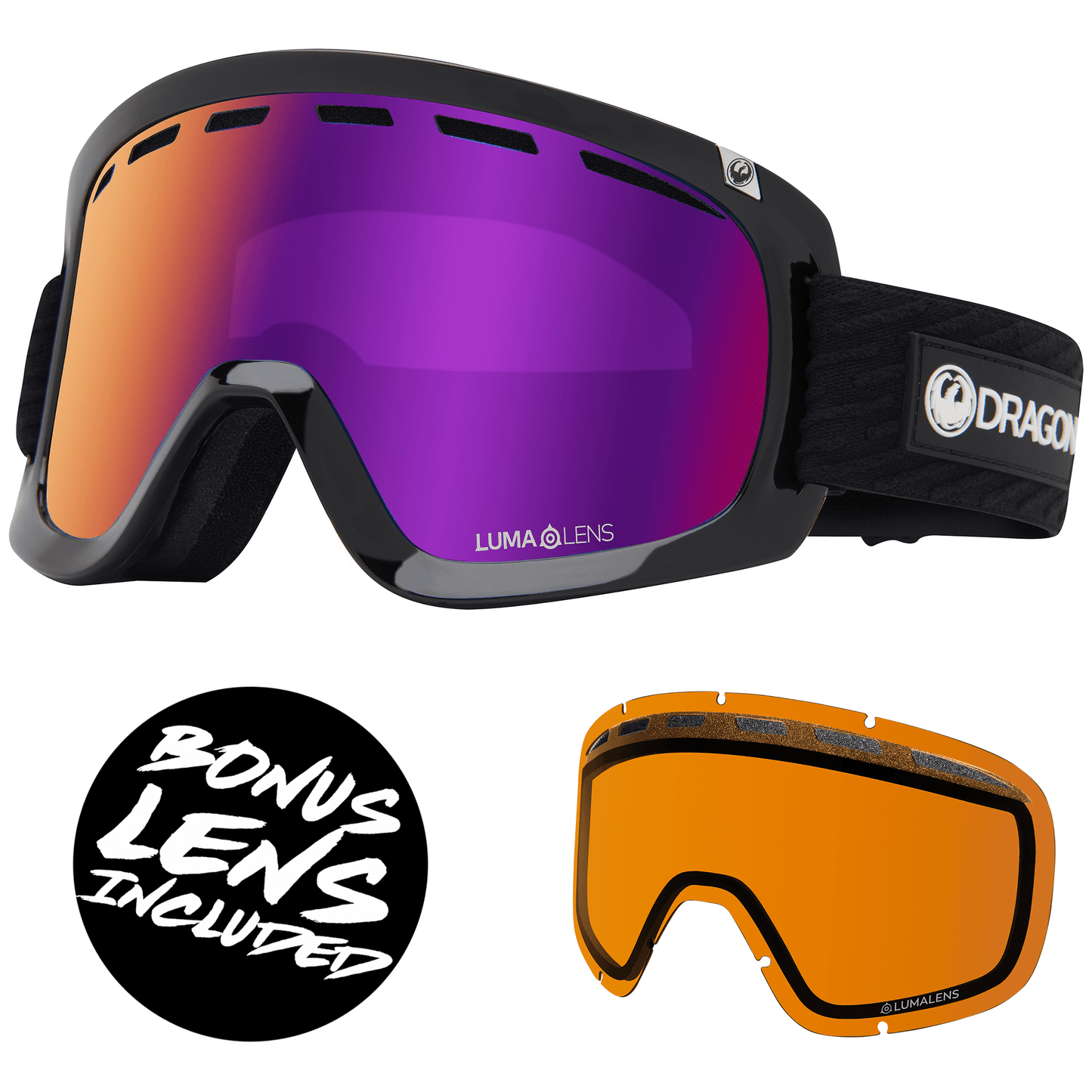 Dragon D1 OTG Goggles - Icon Purple