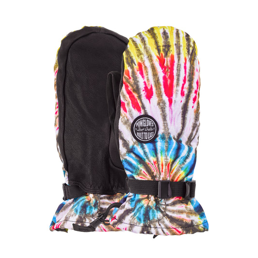 POW Tallac Ski / Snowboard Mittens - Tie Dye