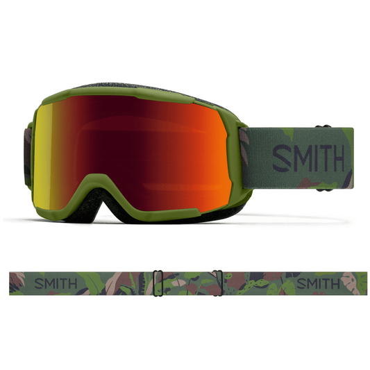 Smith Daredevil Kids Goggles (2023) - Olive Plant Camo Red